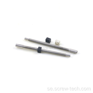 Mini 4 mm trapetsformad blyskruv 1 mm stigning